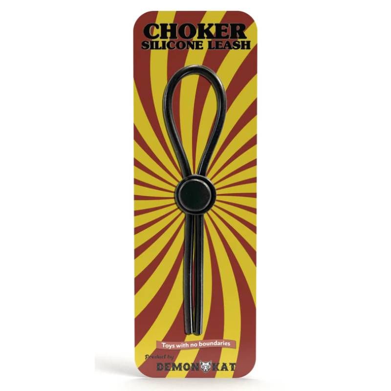 Demon Kat Silicone Choker Leash Black V1055-7CC45842100090