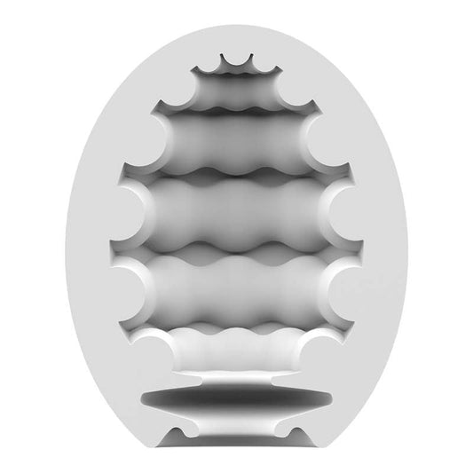 Satisfyer Masturbator Egg Riffle On The Go Pleasure With A Textured Twist V1055-7CD45877100033