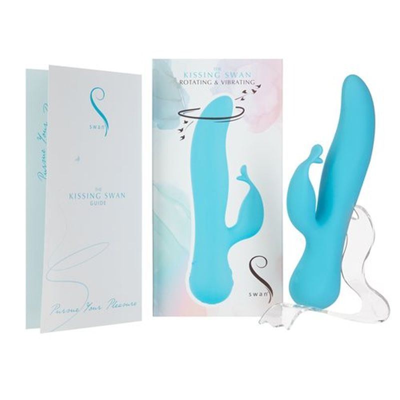 Swan Kissing Rabbit Vibrator V1055-7CD45877100075