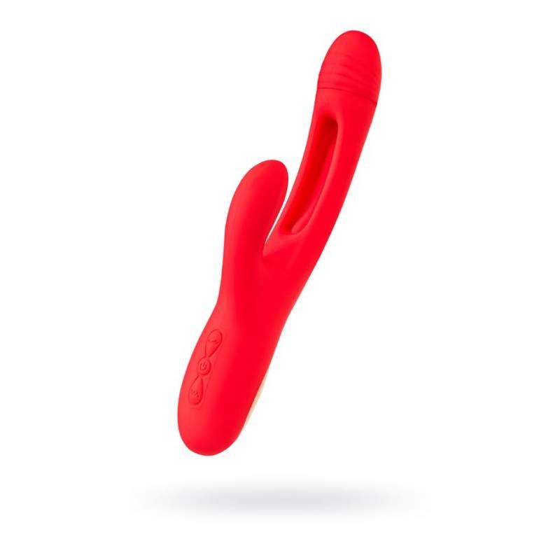 Jos Patti Moving Tongue Rabbit Vibrator Red V1055-7CD45877100110