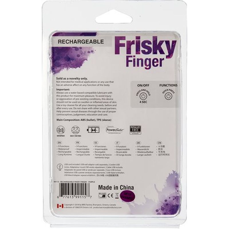 Penthouse Frisky Finger Rechargeable Purple V1055-7CZ45870100046