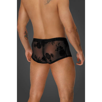 Noir Flock Embroidery Short Shorts V1055-7CZ45870100061