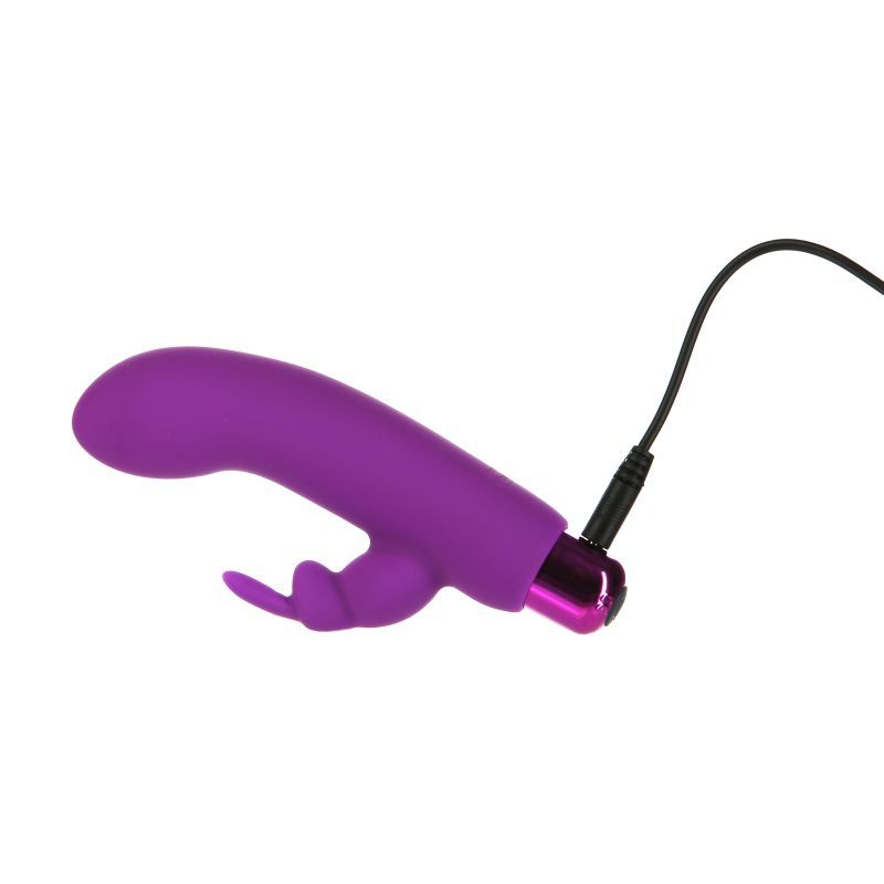 Powerbullet Alices Bunny Rechargeable Bullet W Rabbit Sleeve Purple V1055-7DM45855100157