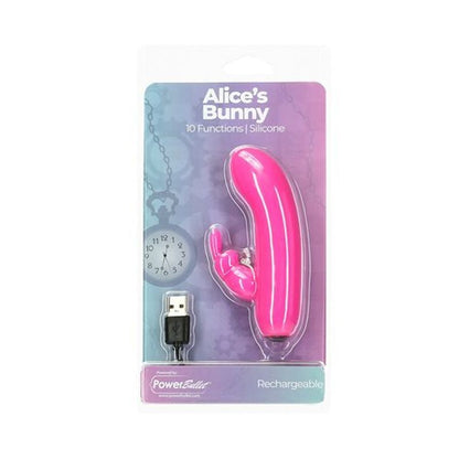 Powerbullet Alices Bunny Rechargeable Bullet W Rabbit Sleeve Pink V1055-7DM45855100158