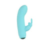 Powerbullet Alices Bunny Rechargeable Bullet W Rabbit Sleeve Teal V1055-7DM45855100159