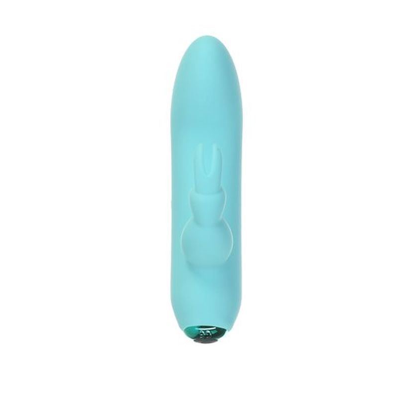 Powerbullet Alices Bunny Rechargeable Bullet W Rabbit Sleeve Teal V1055-7DM45855100159