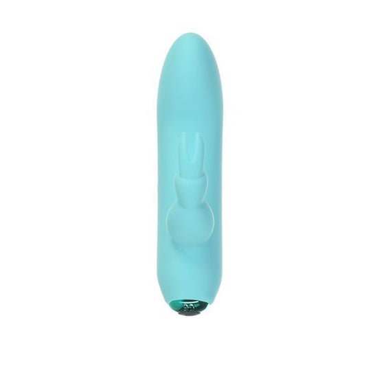 Powerbullet Alices Bunny Rechargeable Bullet W Rabbit Sleeve Teal V1055-7DM45855100159