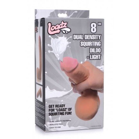 Loadz 8In Dual Density Squirting Dildo With Balls Reservoir V1055-7DM45855100165