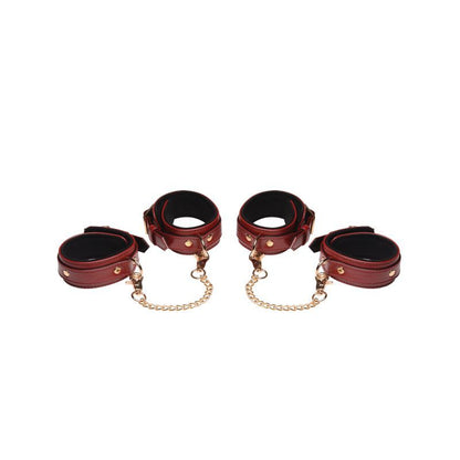 Master Series 6 Pc Bondage Set Burgundy V1055-7DM45855100184