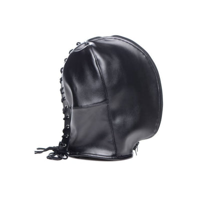 Strict Zip Front Bondage Hood Black V1055-7DM45855100188
