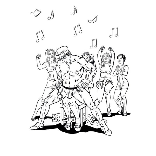 Wood Bachelorette Party Colouring Book V1055-7DM45855100343