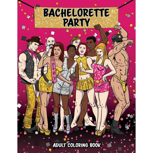 Wood Bachelorette Party Colouring Book V1055-7DM45855100343