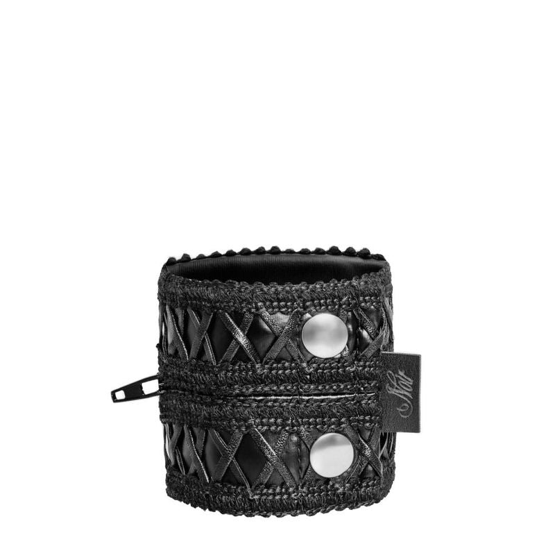 Noir Wrist Wallet With Hidden Zipper Black V1055-7DM45855100414