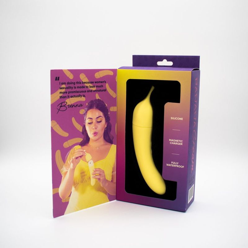 Natalies Toy Box Banana Cream Air Pulse G Spot Vibrator V1055-7DM45855100430