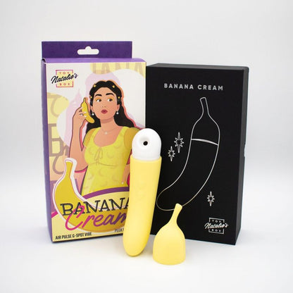 Natalies Toy Box Banana Cream Air Pulse G Spot Vibrator V1055-7DM45855100430
