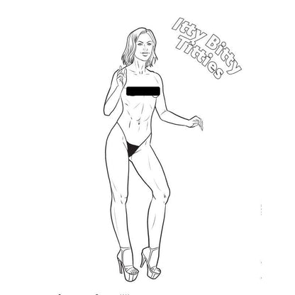 Wood Rocket Boobs Colouring Book V1055-7FU45822100012