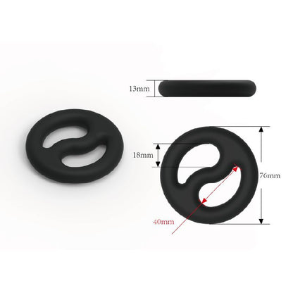 Brutus Yin Yang Silicone Cock And Ball Duo Ring V1055-7FU45822100016