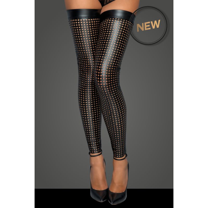 Noir Ladies Lasercut Stockings V1055-7GE45794100745
