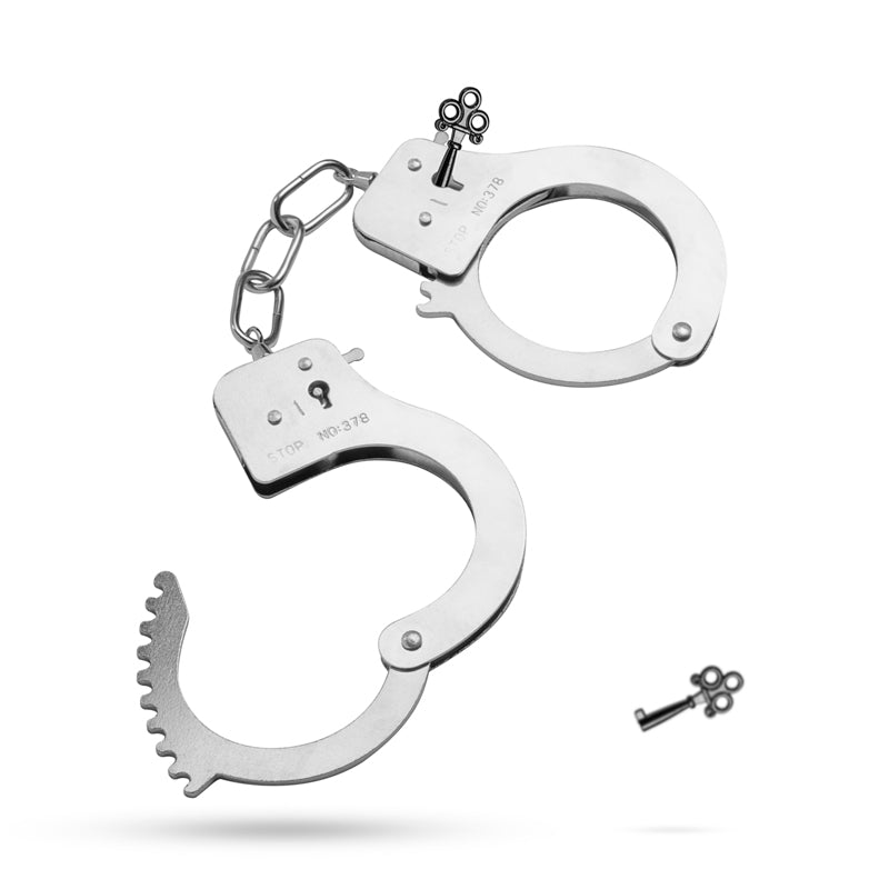 Fetish Collection Metal Cuffs Silver V1055-7GE45794104915