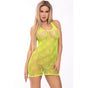 Pink Lipstick Festival Flirt Net Dress Green - Green V1055-7GK45863100017