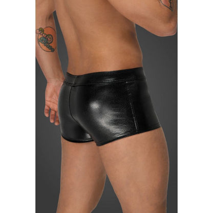 Noir Snake Wetlook Short Shorts - Black - Small V1055-7HG45829100054