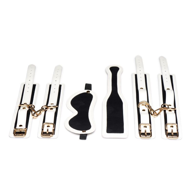Master Series Kink In The Dark Glowing Bondage Set Fluro Green V1055-7ID45884100044