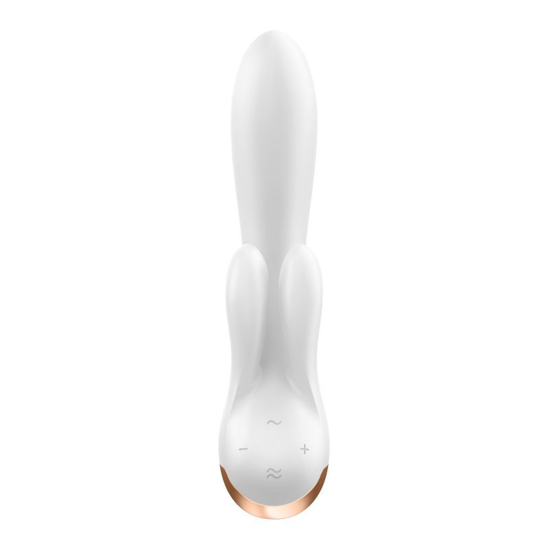 Satisfyer Double Flex App Rabbit Vibrator White V1055-7ID45884100046