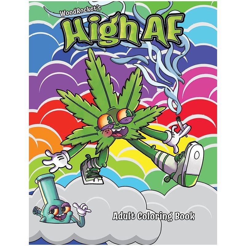 Wood Rocket High Af Colouring Book V1055-7ID45884100080