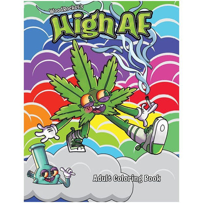 Wood Rocket High Af Colouring Book V1055-7ID45884100080