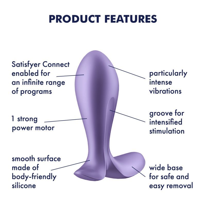 Satisfyer Intensity Plug Purple V1055-7ID45884100085