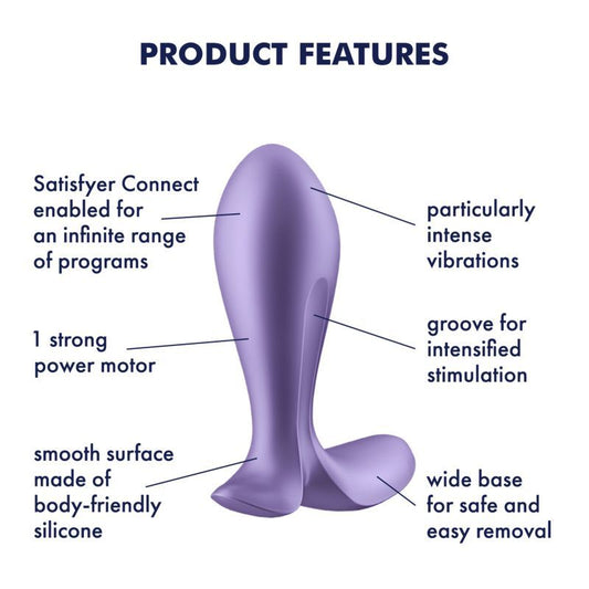 Satisfyer Intensity Plug Purple V1055-7ID45884100085