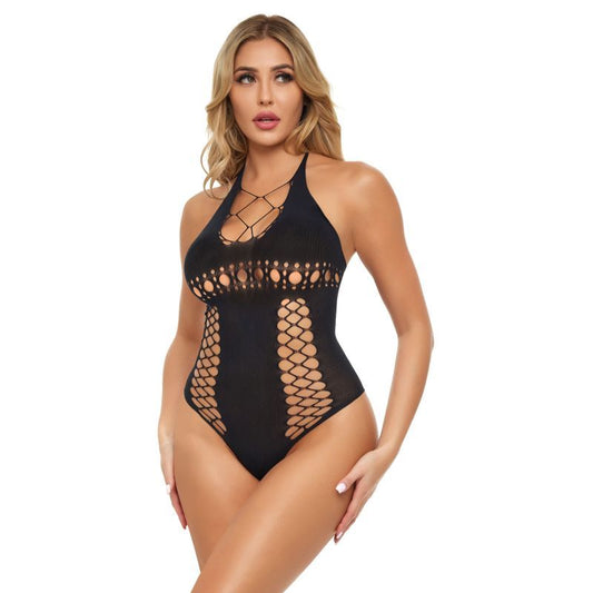 Pink Lipstick Hot To Handle Bodysuit V1055-7ID45884100098
