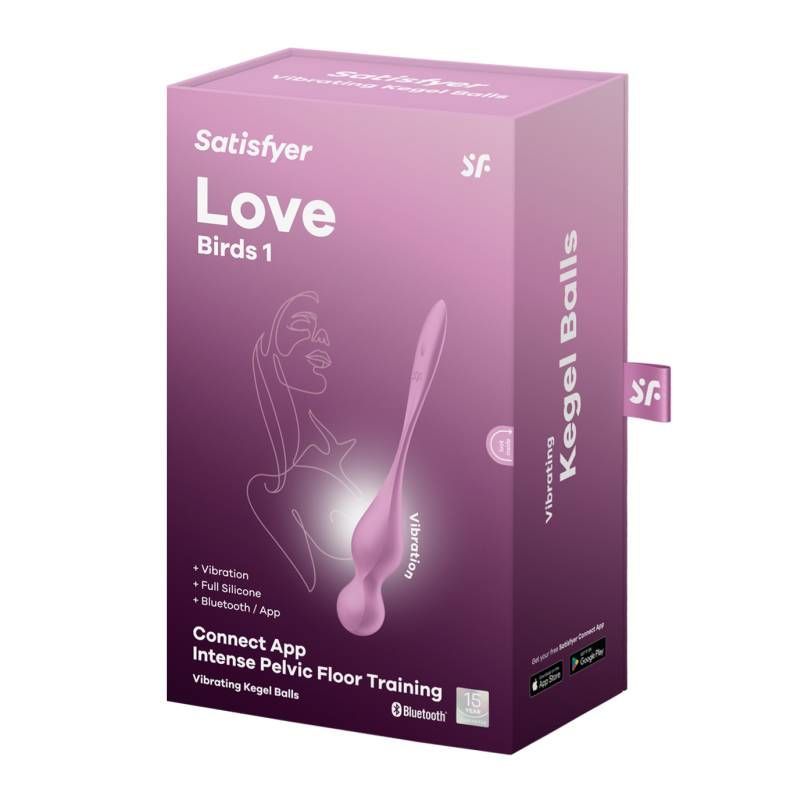 Satisfyer Love Birds 1 Kegel Pelvic Floor Trainer W Connect App Pink V1055-7ID45884100110
