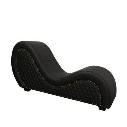 Daytona Kama Sutra Mebon Chaise Love Lounge Studded And Quilted Black V1055-7ID45884100112