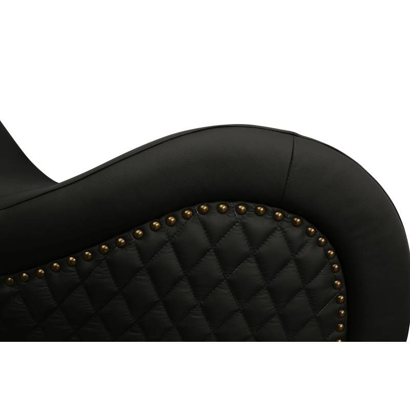 Daytona Kama Sutra Mebon Chaise Love Lounge Studded And Quilted Black V1055-7ID45884100112