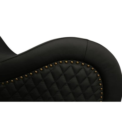 Daytona Kama Sutra Mebon Chaise Love Lounge Studded And Quilted Black V1055-7ID45884100112