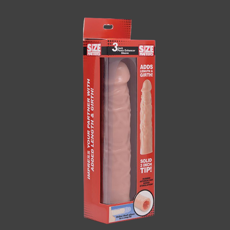 Size Matters 3In Flesh Penis Enhancer Sleeve V1055-7IR45903100008