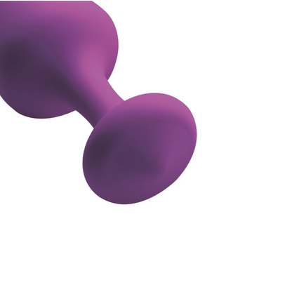 Frisky Purple Pleasures 3 Pc Silicone Anal Plugs V1055-7IR45903100010