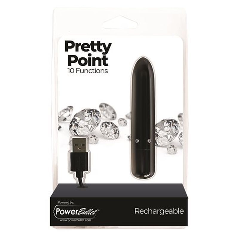 Powerbullet Pretty Point 4In Bullet Black V1055-7IR45903100024