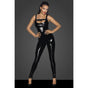 Noir Pvc Overall With 2 Way Zipper Black V1055-7IR45903100026
