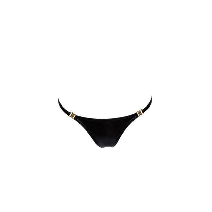 Noir Power Wetlook Panty With Gold Clasp Easy Access V1055-7IR45903100028