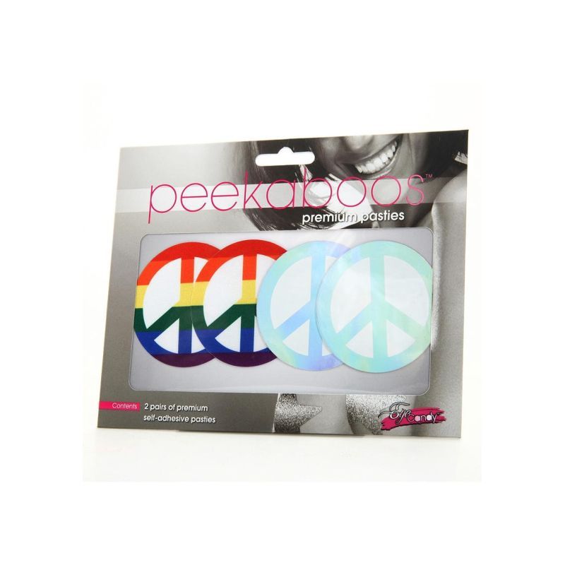 Peekaboo Pasties Pride Peace Sign V1055-7IR45903100067