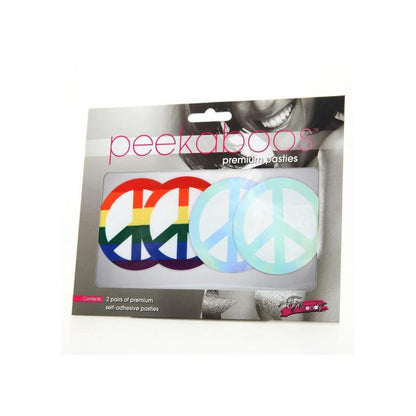 Peekaboo Pasties Pride Peace Sign V1055-7IR45903100067