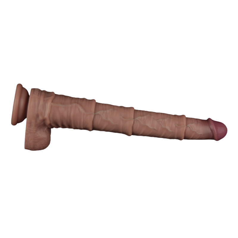 Lovetoy 16In Dual Layered Bendable Silicone Cock Xxl V1055-7IV45818100004