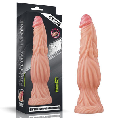 Lovetoy Nature Cock 9.5In Dual Layer Huge Alien Silicone Dildo V1055-7KI45898100053