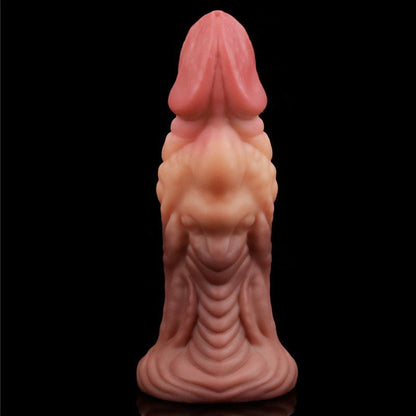 Lovetoy Nature Cock 7In Dual Layer Huge Alien Silicone Butt Plug Dildo V1055-7KI45898100054