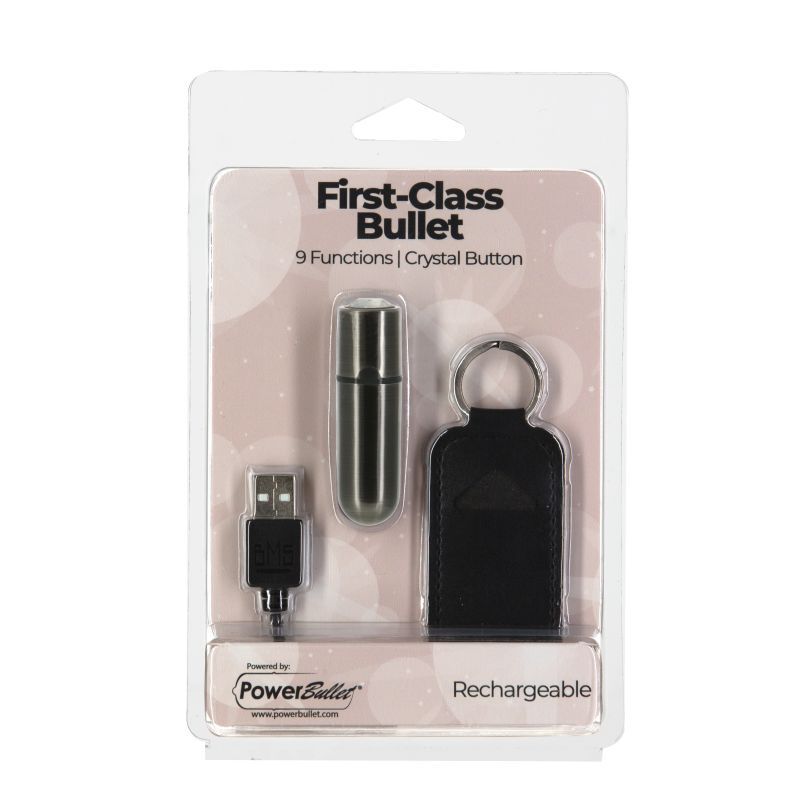 Power Bullet First Class 6Cm Rechargeable W Crystal Gun Metal V1055-7KI45898100082