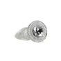 Pillow Talk Fancy Luxurious Glass Anal Plug W Clear Gem V1055-7KI45898100090