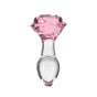 Pillow Talk Rosy Luxurious Glass Anal Plug W Clear Gem V1055-7KI45898100091