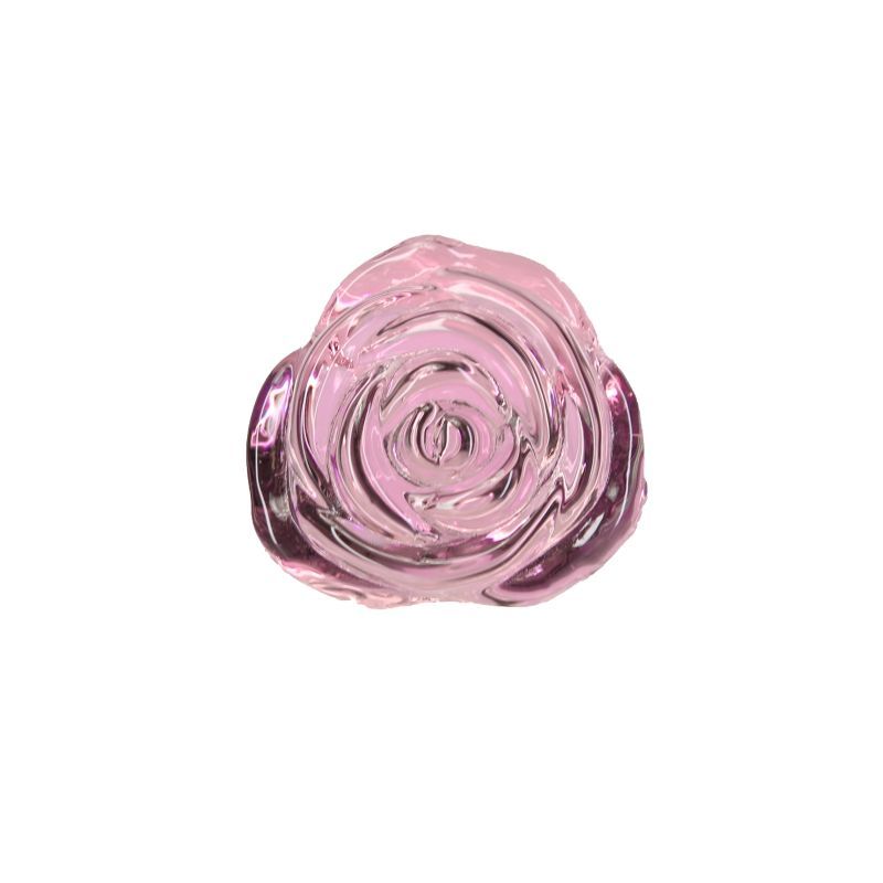 Pillow Talk Rosy Luxurious Glass Anal Plug W Clear Gem V1055-7KI45898100091